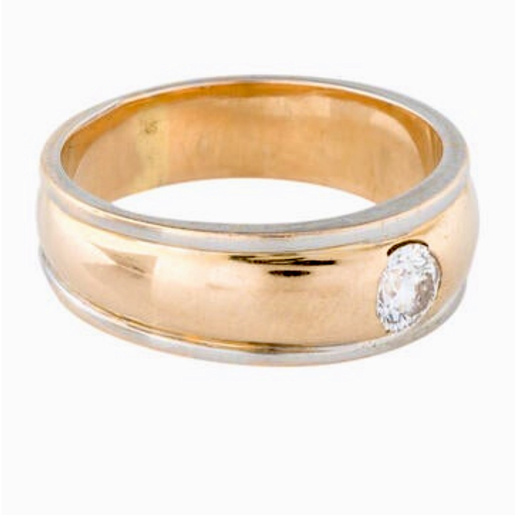 18k Gold Diamond Ring Engagement Sympathy Promise Wedding Band Custom Made